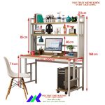 Bàn Làm việc liền giá LG160