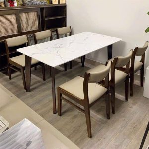 Bàn ăn mặt đá Ceramic D68